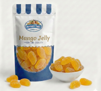 Premium Mango Jelly (Fruit Slices) – Sweet, Tangy & Real Mango Taste | Fantastic Dry Fruits