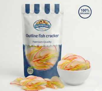 Premium Outline Fish Cracker – Artistic, Crispy & Ready-to-Fry | Fantastic Food Company